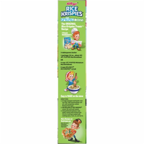 Kellogg's Rice Krispies Original with Spring Colors Cold Breakfast Cereal Perspective: top