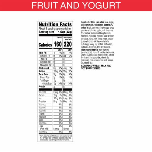 Kellogg's® Special K Fruit and Yogurt Cereal Perspective: top