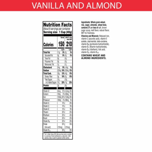 Kellogg's Special K Vanilla and Almond Cold Breakfast Cereal Perspective: top