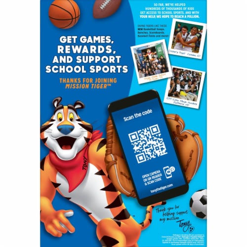 Kellogg's Frosted Flakes Honey Nut Breakfast Cereal Perspective: top