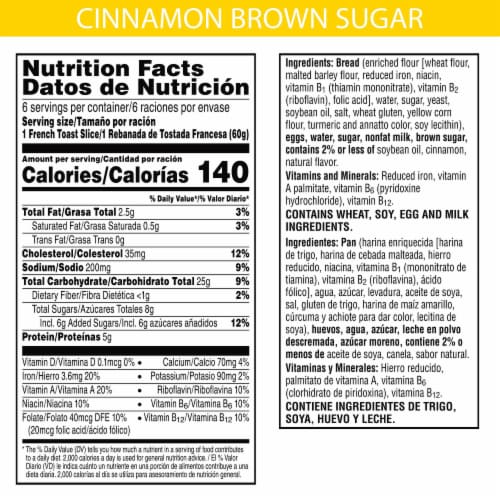 Kellogg's® Eggo® Thick and Fluffy Cinnamon Brown Sugar Frozen French Toast Perspective: top