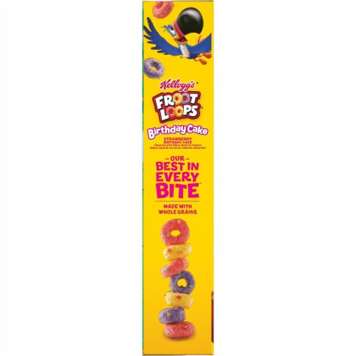 Kellogg's Froot Loops Breakfast Cereal Perspective: top