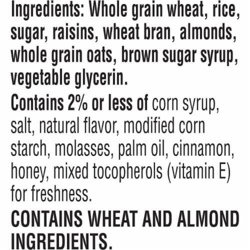 Kellogg's Raisin Bran Crunch Breakfast Cereal Vanilla Almond Perspective: top