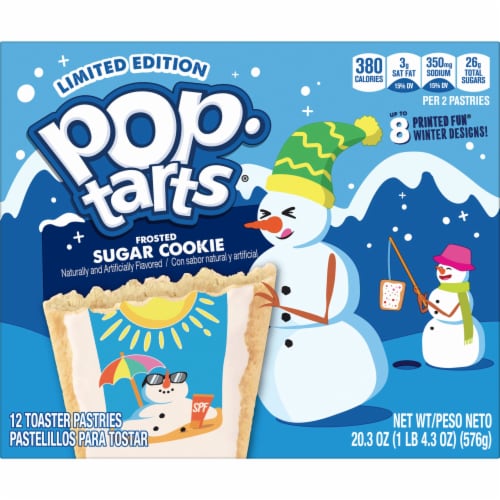 Pop-Tarts® Frosted Sugar Cookie Toaster Pastries Perspective: top