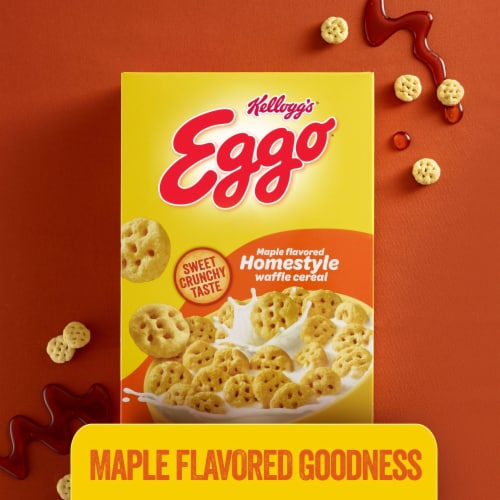 Kellogg's® Eggo Maple Flavored Homestyle Waffle Cereal Perspective: top
