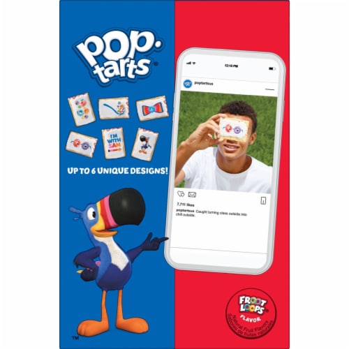 Pop-Tarts Frosted Froot Loops Toaster Pastries Perspective: top