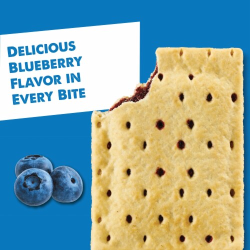 Kellogg's Pop-Tarts Unfrosted Blueberry Toaster Pastries Perspective: top