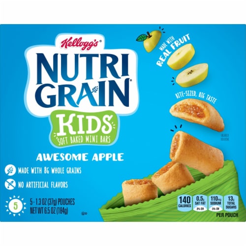 Nutri-Grain Bites Apple Mini Breakfast Bars Perspective: top