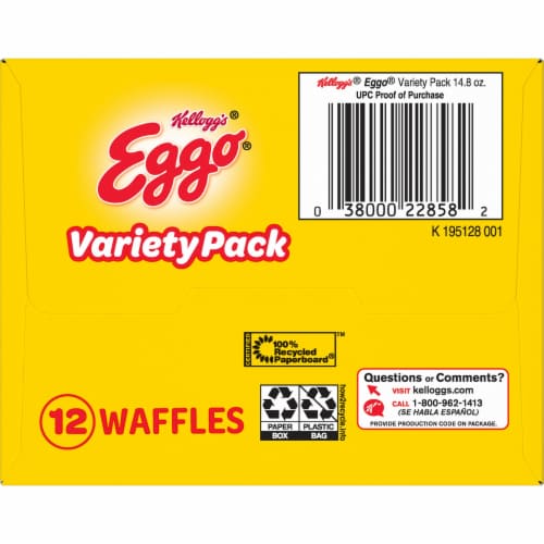Eggo Frozen Waffles Variety Pack Perspective: top