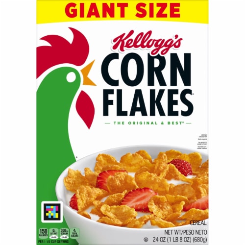 Kellogg's® Corn Flakes Giant Size Cereal Perspective: top
