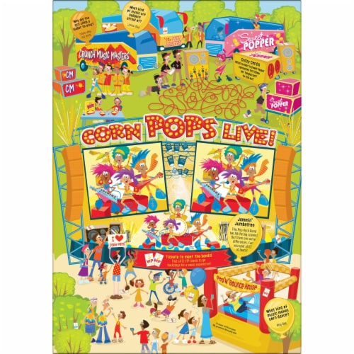 Kellogg's Corn Pops Original Cold Breakfast Cereal Giant Size Perspective: top