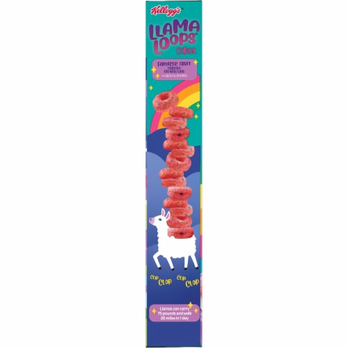 Kellogg's Llama Loops Breakfast Cereal Perspective: top