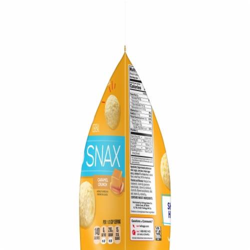 Kellogg's Corn Pops Jumbo Snax Caramel Crunch Breakfast Cereal Perspective: top