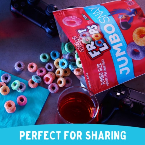 Kellogg's® Froot Loops Jumbo Snax Cereal Perspective: top
