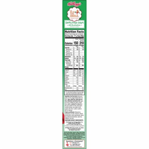 Kellogg's® Elf on the Shelf Sugar Cookie with Marshmallows Holiday Cereal Perspective: top