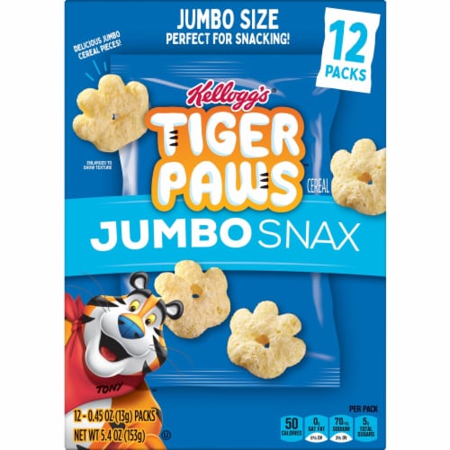 Kellogg's® Tiger Paws Jumbo Snax Cereal Perspective: top