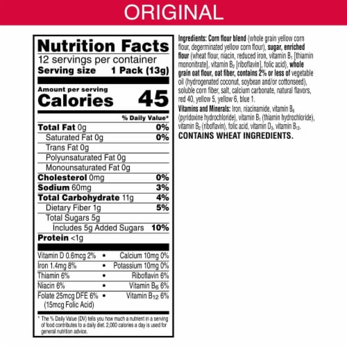 Kellogg's® Jumbo Snax Froot Loops Cereal Snacks Perspective: top