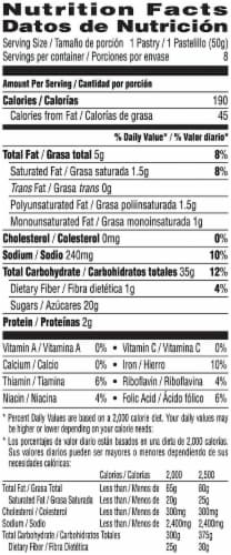 Pop-Tarts Toaster Pastries Cookies and Creme Perspective: top