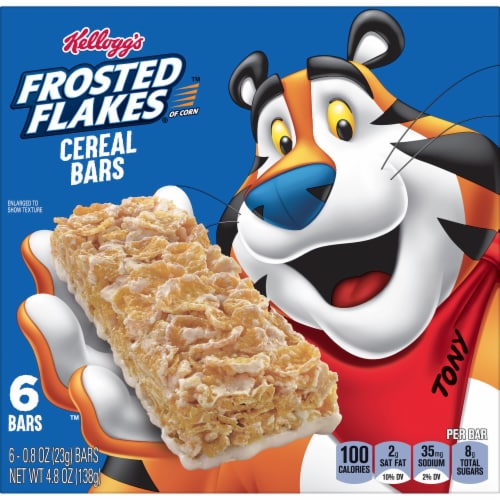 Kellogg's Frosted Flakes Original Breakfast Cereal Bars Perspective: top