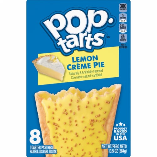 Pop-Tarts Toaster Pastries Frosted Lemon Creme Pie Perspective: top
