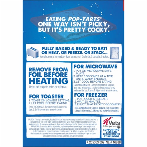 Pop-Tarts Frosted Red Velvet Cupcake Toaster Pastries Perspective: top