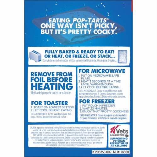 Pop-Tarts Frosted Red Velvet Cupcake Toaster Pastries Perspective: top