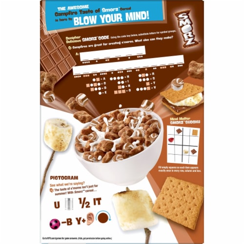 Kellogg's Smorz Original Breakfast Cereal Perspective: top