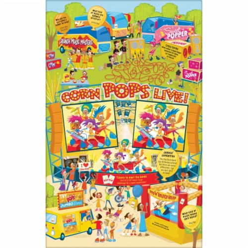 Kellogg's Corn Pops Original Cold Breakfast Cereal Large Size Perspective: top