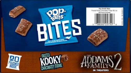 Pop-Tarts Frosted Kooky Chocolatey Fudge Filled Pastry Bites Perspective: top