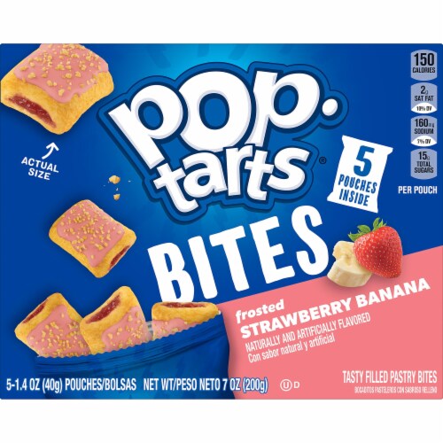 Pop-Tarts Strawberry Banana Baked Pastry Bites Perspective: top