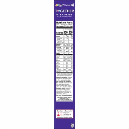 Kellogg's GLAAD Together With Pride Berry Cold Breakfast Cereal Perspective: top