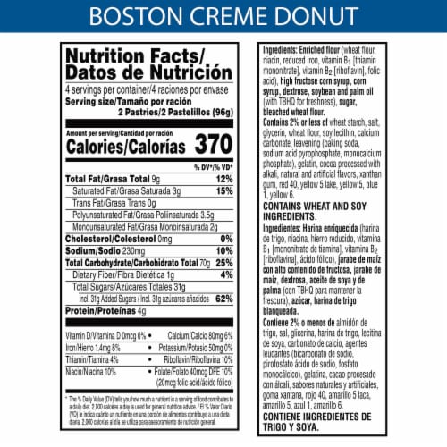 Kellogg's Pop-Tarts Frosted Boston Creme Donut Toaster Pastries Perspective: top