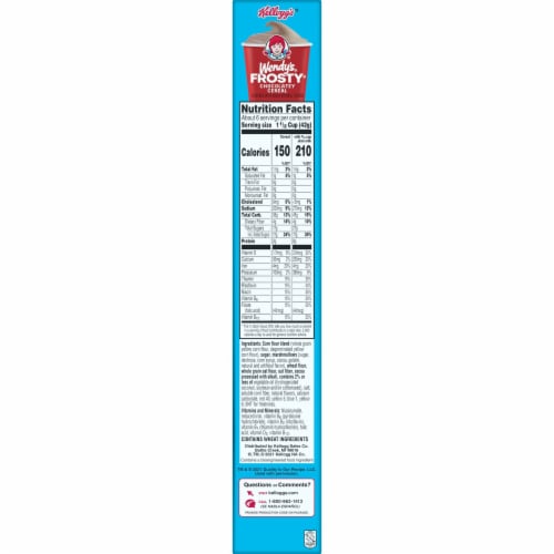 Kellogg's® Wendy's Frosty Chocolatey Cereal Perspective: top