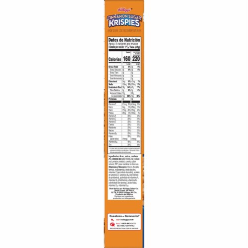 Kellogg's® Cinnamon Sugar Krispies Cereal Perspective: top