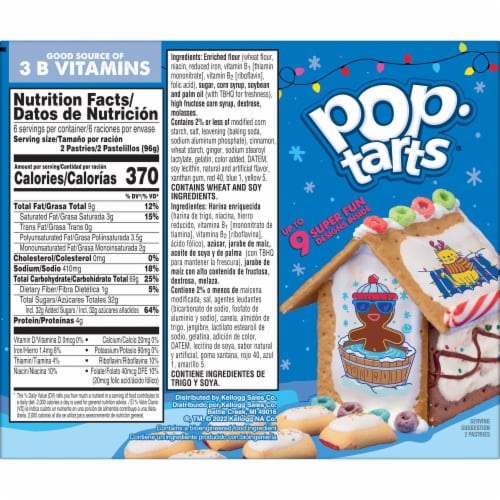 Pop-Tarts Frosted Gingerbread Toaster Pastries Perspective: top
