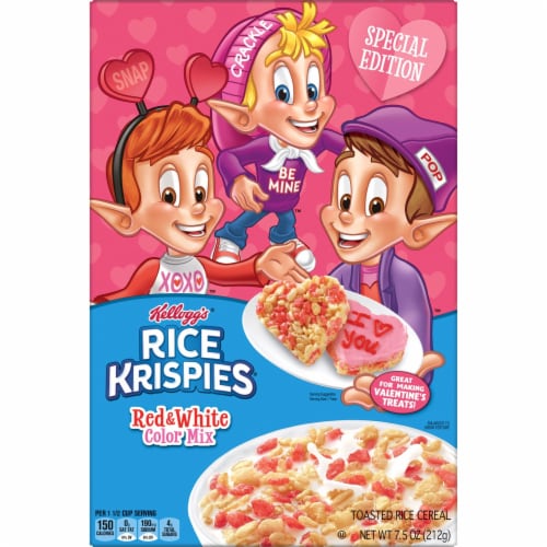 Kellogg's® Rice Krispies Original with Red and White Color Mix Cereal Perspective: top