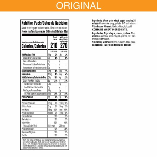 Kellogg's® Frosted Mini-Wheats Giant Size Cereal Perspective: top