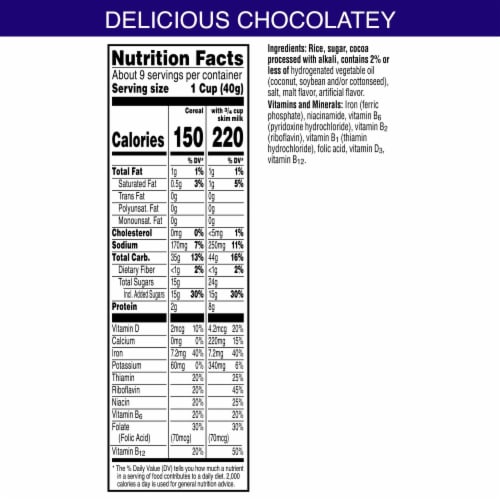 Kellogg's® Cocoa Krispies Chocolatey Flavor Cereal Perspective: top