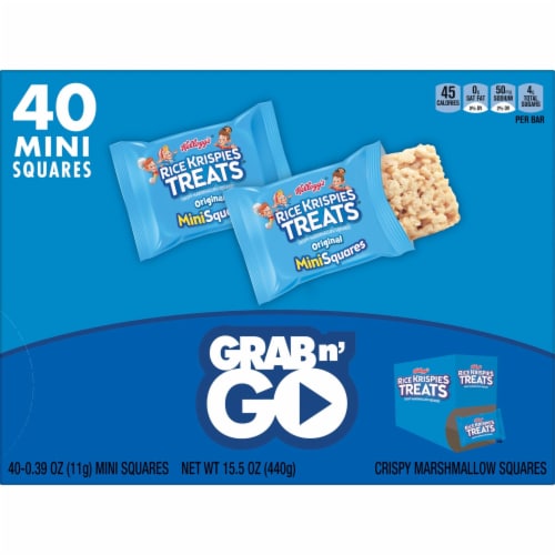 Kellogg's Rice Krispies Treats Mini Marshmallow Snack Bars Original Perspective: top