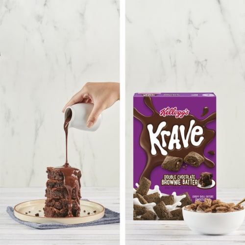 Kellogg's® Krave Double Chocolate Brownie Batter Cereal Perspective: top