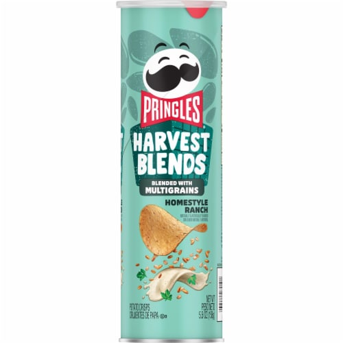 Pringles® Harvest Blends Homestyle Ranch Potato Crisps Chips Perspective: top