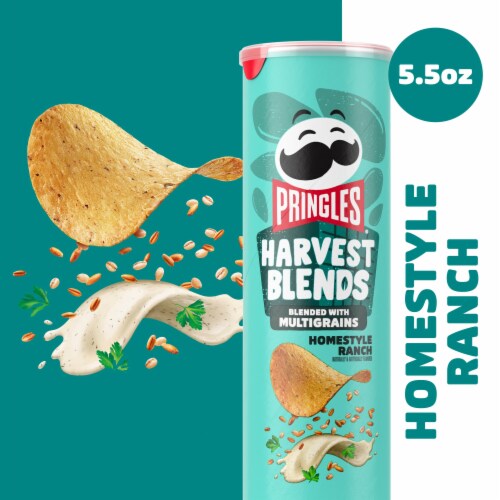 Pringles® Harvest Blends Homestyle Ranch Potato Crisps Chips Perspective: top