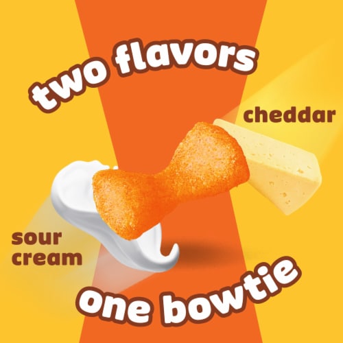 Pringles® Mingles Cheddar and Sour Cream Puffed Snacks Perspective: top