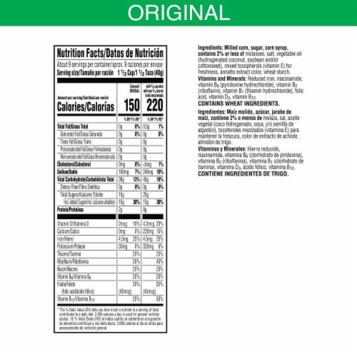 Kellogg's® Corn Pops Original Large Size Cereal Perspective: top