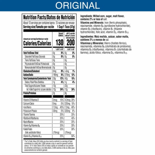 Kellogg's® Frosted Flakes Original Large Size Cereal Perspective: top