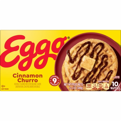 Eggo® Cinnamon Churro Frozen Waffles Perspective: top