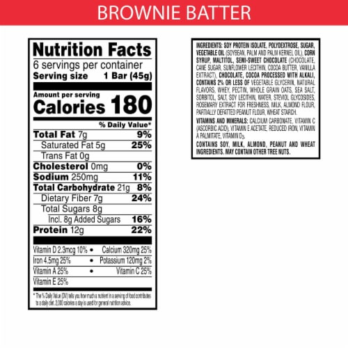Kellogg's Special K Brownie Batter Protein Bars Perspective: top