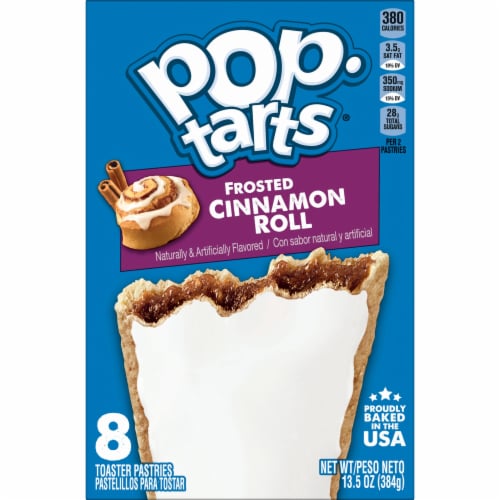 Kellogg's Pop-Tarts Frosted Cinnamon Roll Toaster Pastries Perspective: top