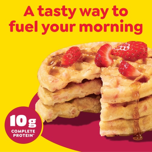 Kellogg's® Eggo® Protein Strawberry Delight Frozen Waffles Perspective: top