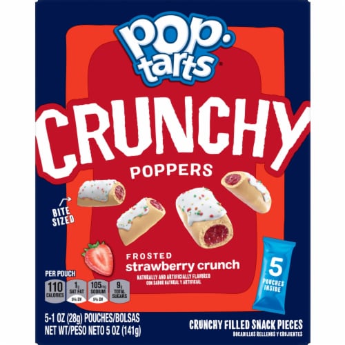 Pop-Tarts® Frosted Strawberry Crunchy Poppers Perspective: top